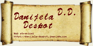 Danijela Despot vizit kartica
